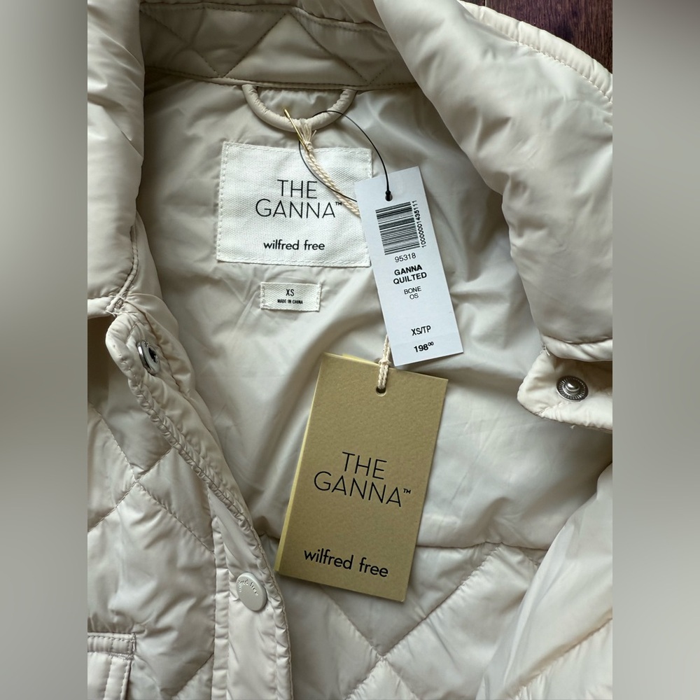 Wilfred Aritzia The Ganna Quilted Jacket Bone XSmall - Picture 5 of 16